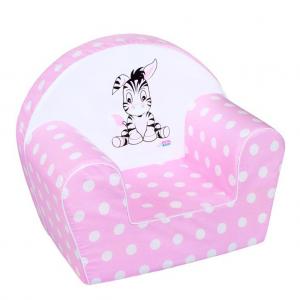Gyermek fotel New Baby Zebra - Rózsaszín